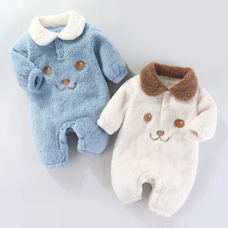 Snuggle Pals Baby Romper – Ultra-Soft Flannel Bodysuit