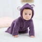 Cozy Bear Cub Hooded Romper – Ultra-Soft Fleece Baby Bodysuit