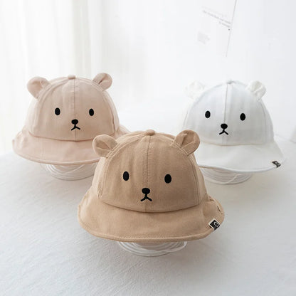 Sunny Bear Bucket Hat – Cotton Sun Hat with Ears
