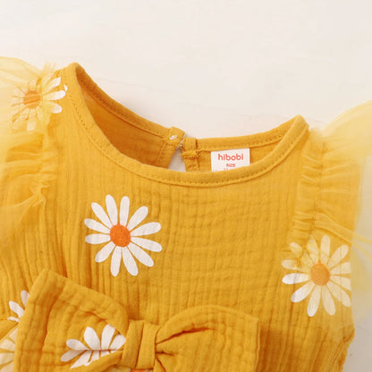 Daisy Days Tulle Dress – Sleeveless Summer Party Dress for Girls