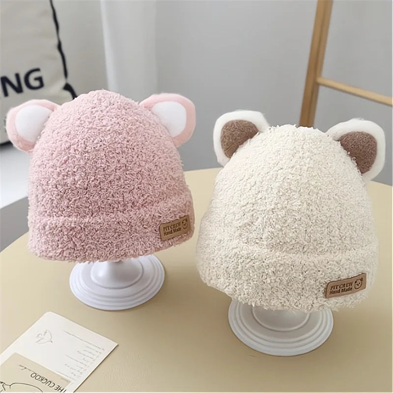Teddy Ears Baby Beanie – Soft Knit Winter Hat for Toddlers