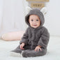 Cozy Bear Cub Hooded Romper – Ultra-Soft Fleece Baby Bodysuit