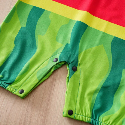 Sweet Slice Baby Romper – Watermelon Summer Bodysuit