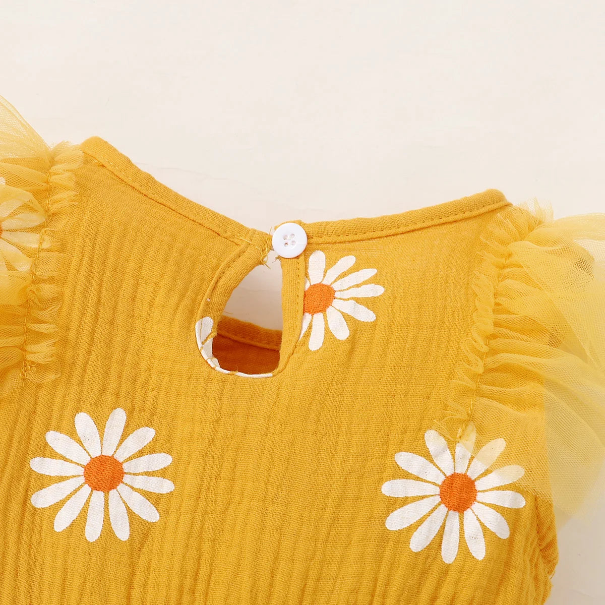 Daisy Days Tulle Dress – Sleeveless Summer Party Dress for Girls