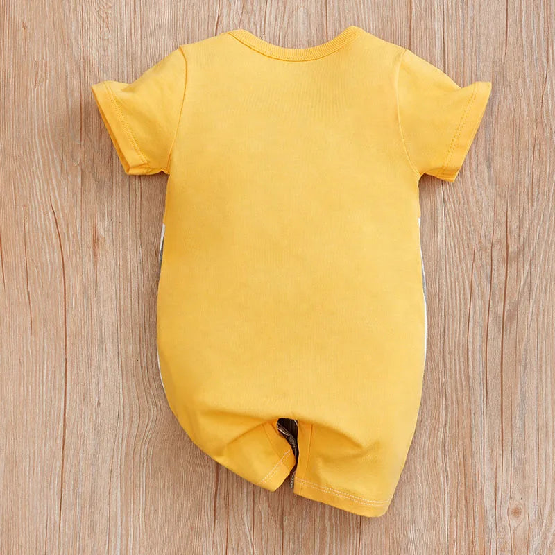 Whiskers & Stripes Baby Mouse Romper – Soft Cotton Cartoon Bodysuit