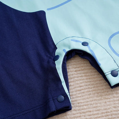 Little Trunk Elephant Baby Romper – Soft Cotton Summer Bodysuit