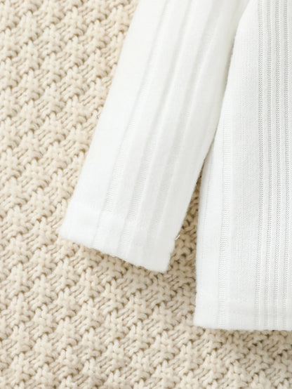 I Love Mama Denim Set – 2-Piece Long Sleeve Top & Overalls Outfit for Babies