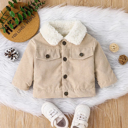Mini Explorer Sherpa-Lined Corduroy Jacket – Baby Winter Coat
