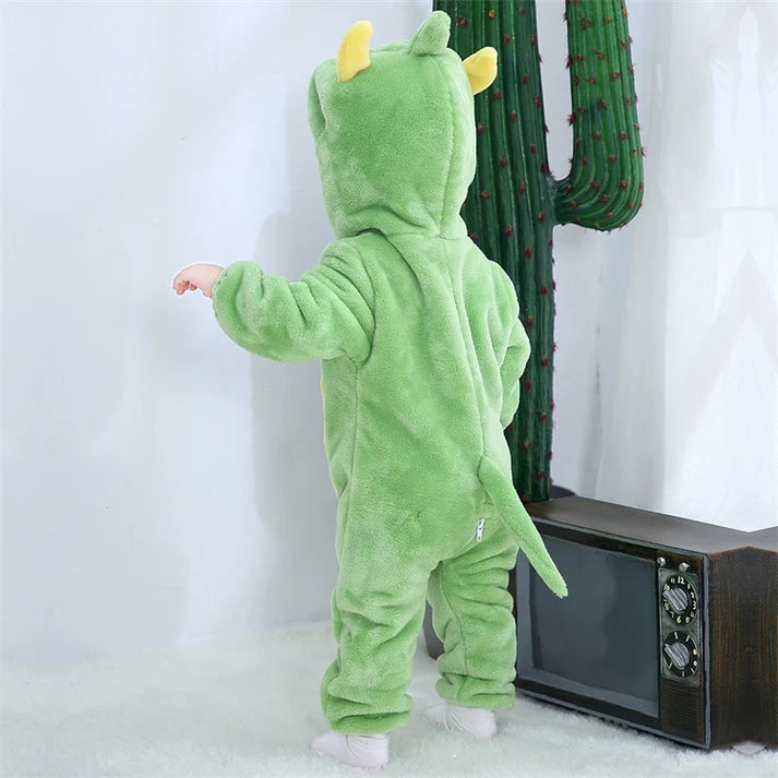Adventure Dragon Romper- Hooded Baby/Toddler Bodysuit