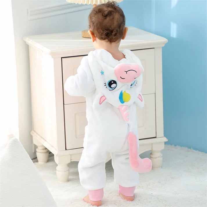 Magical Unicorn Romper - Hooded Baby/Toddler Bodysuit