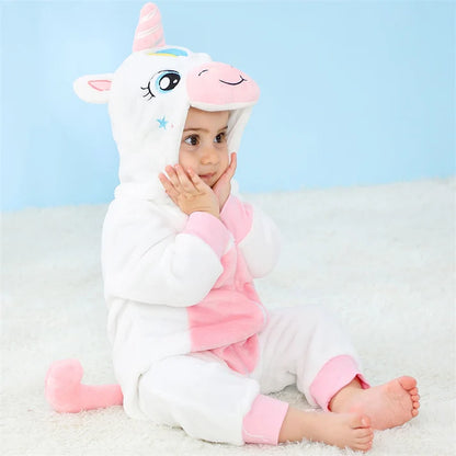 Magical Unicorn Romper - Hooded Baby/Toddler Bodysuit