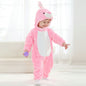 Rosy Rabbit Romper - Hooded Baby/Toddler Bodysuit