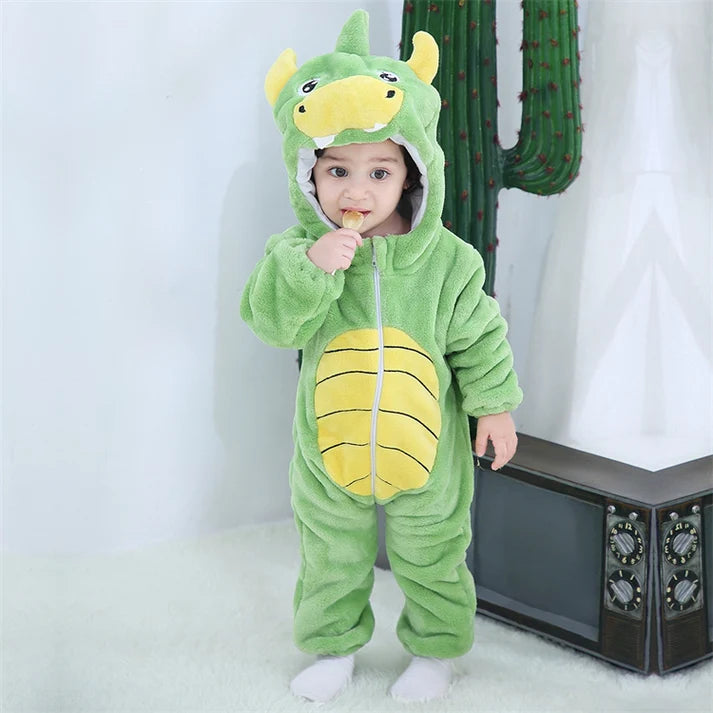 Adventure Dragon Romper- Hooded Baby/Toddler Bodysuit