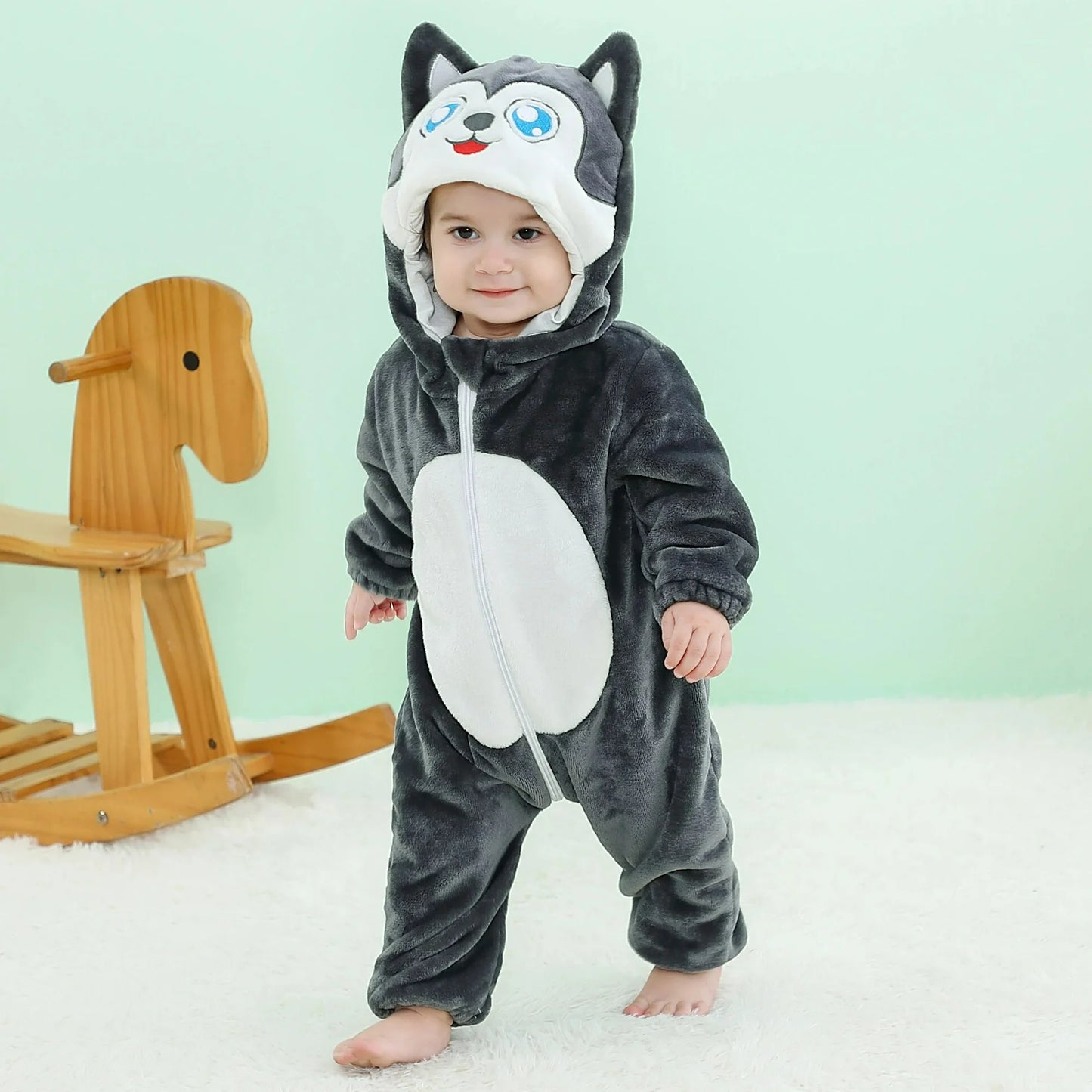 Cuddle Cat Romper - Hooded Baby/Toddler Bodysuit