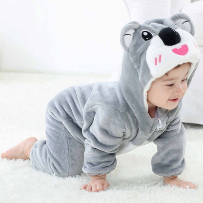 Cuddle Koala Romper - Hooded Baby/Toddler Bodysuit