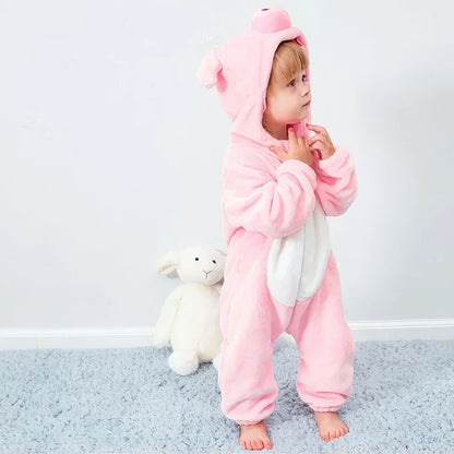 Playful Piglet Romper - Hooded Baby/Toddler Bodysuit