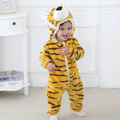 Tiger Cub Romper - Hooded Baby/Toddler Bodysuit