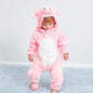 Playful Piglet Romper - Hooded Baby/Toddler Bodysuit