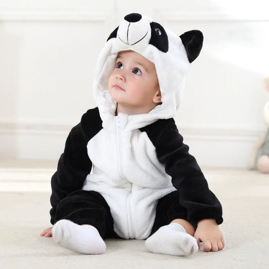Playful Panda Romper –  Hooded Baby/Toddler Bodysuit