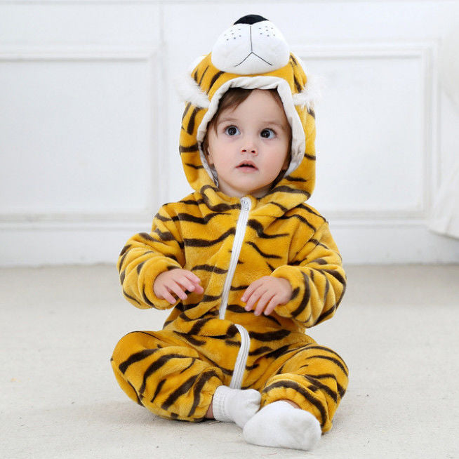 Tiger Cub Romper - Hooded Baby/Toddler Bodysuit