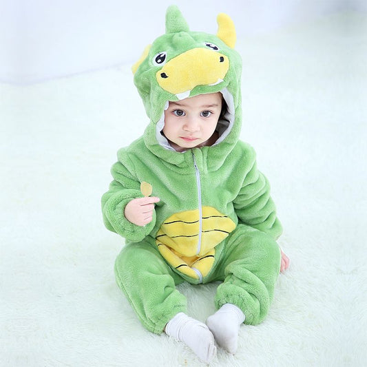 Adventure Dragon Romper- Hooded Baby/Toddler Bodysuit