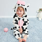 Moo Cow Romper - Hooded Baby/Toddler Bodysuit