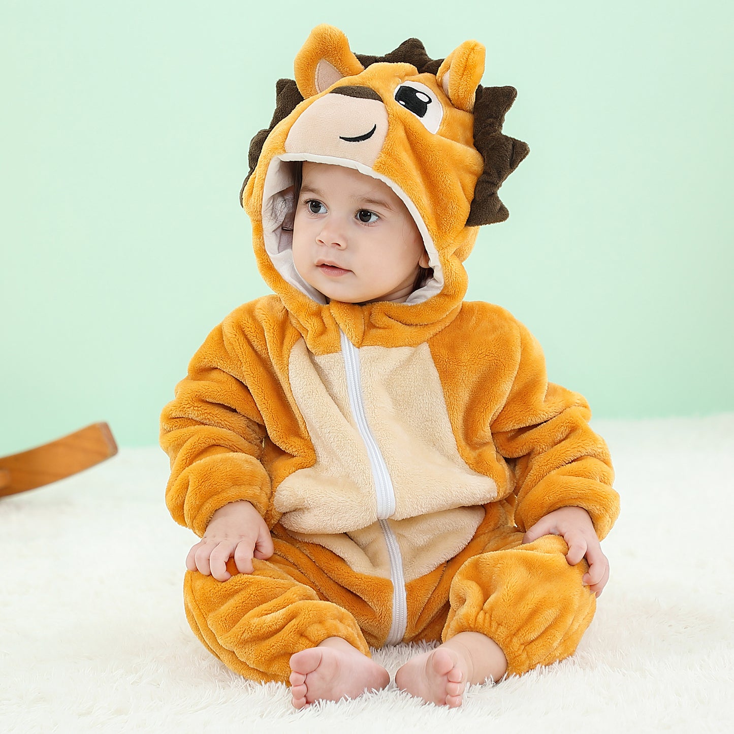 Happy Hedgehog Romper - Hooded Baby/Toddler Bodysuit